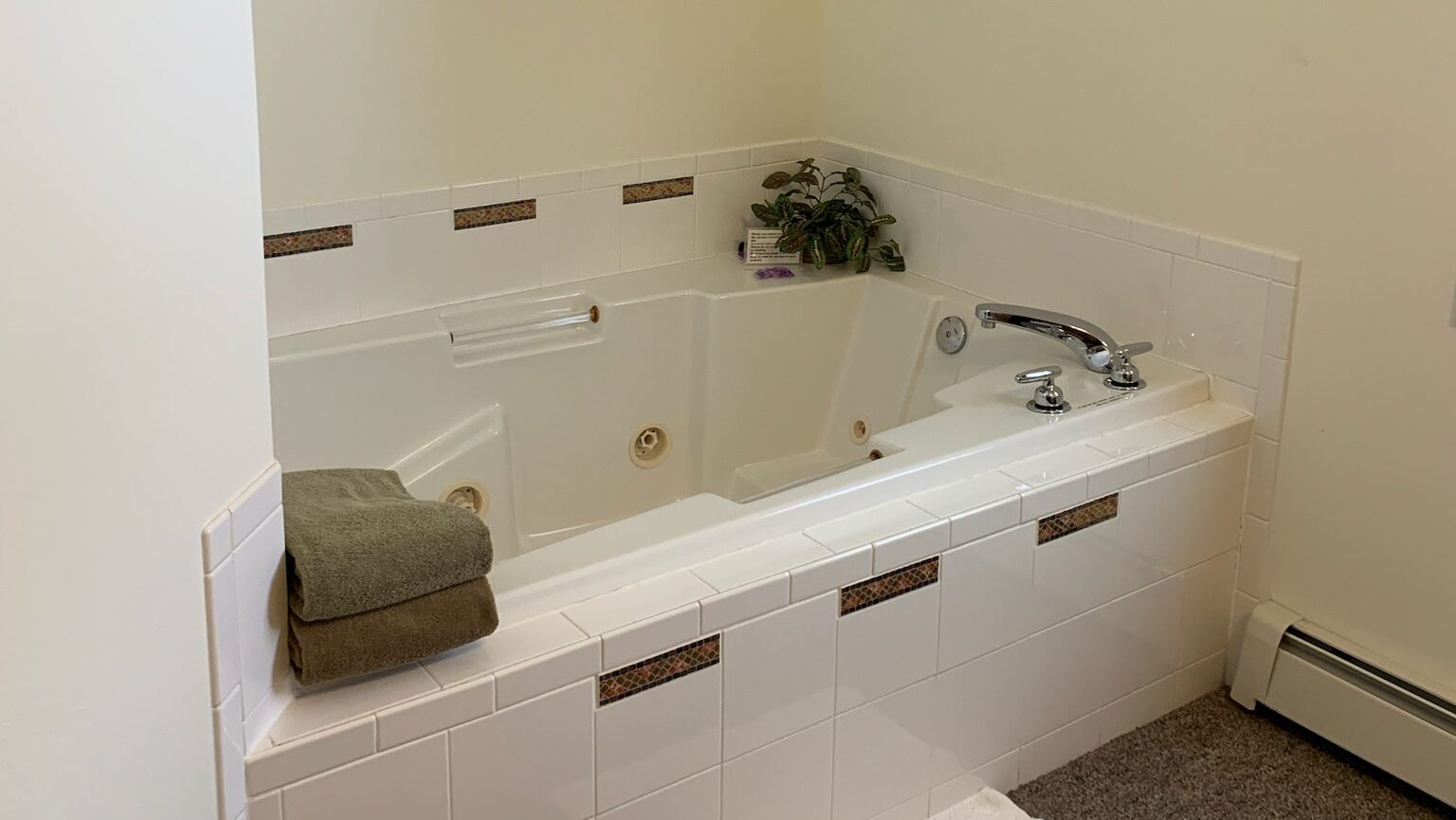 River Stone 1 bedroom King bed tub