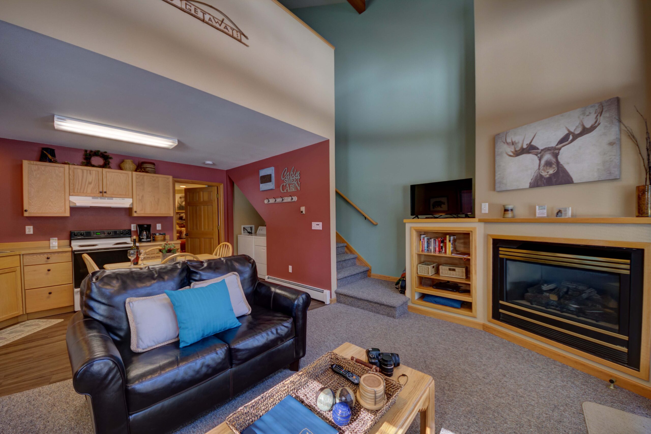 River Stone 2 bedroom 2 bath - open loft, living area 2